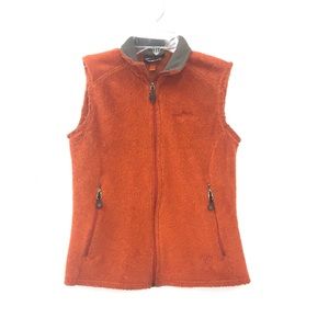 Patagonia Burnt Orange Zip Up Vest
